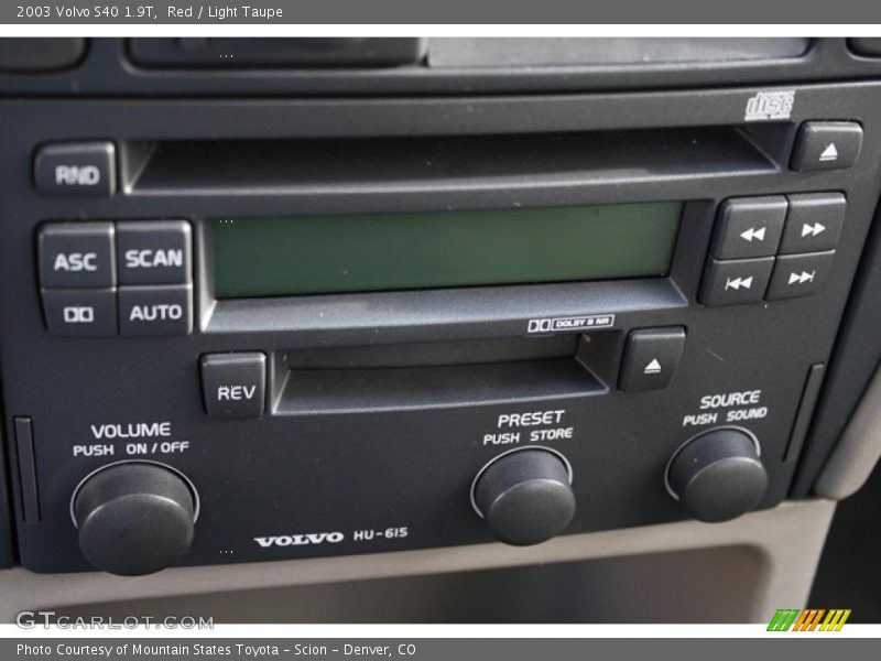 Controls of 2003 S40 1.9T