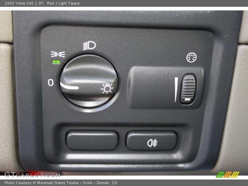 Controls of 2003 S40 1.9T