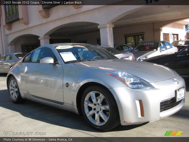 Chrome Silver / Carbon Black 2003 Nissan 350Z Coupe