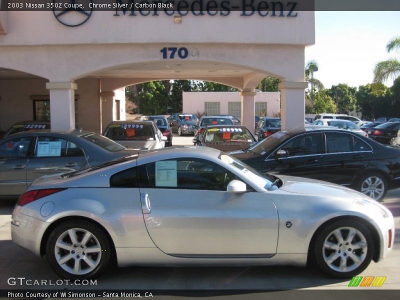 Chrome Silver / Carbon Black 2003 Nissan 350Z Coupe