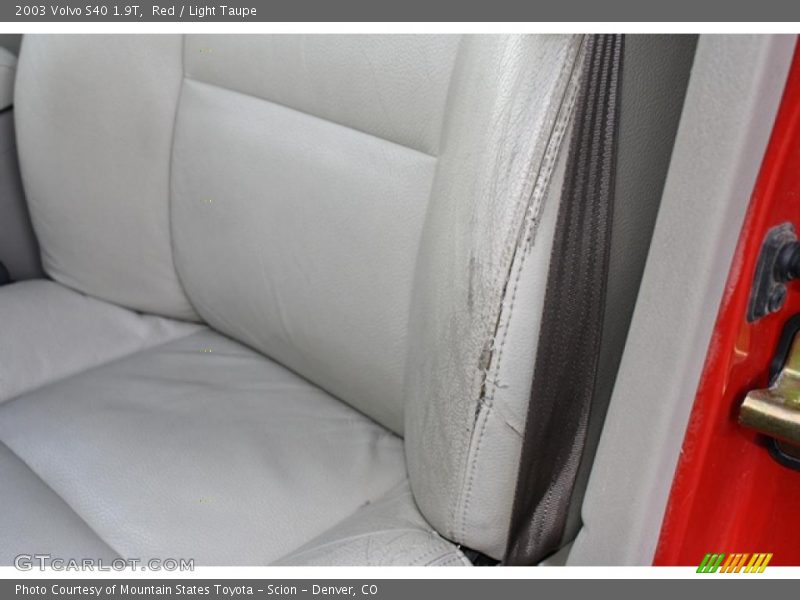 Red / Light Taupe 2003 Volvo S40 1.9T