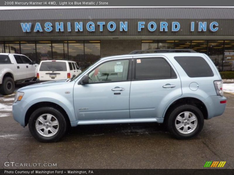 Light Ice Blue Metallic / Stone 2008 Mercury Mariner I4 4WD