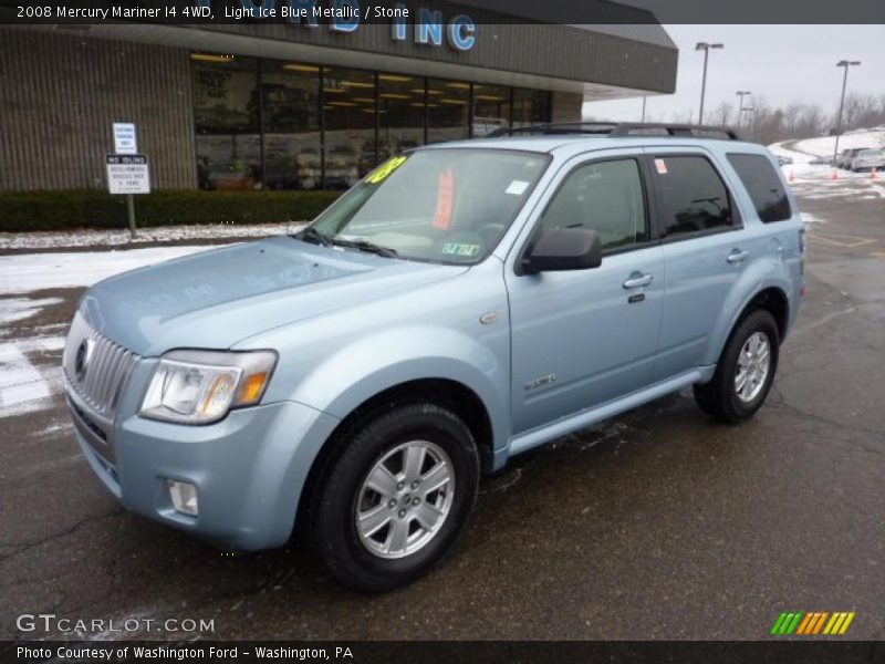 Light Ice Blue Metallic / Stone 2008 Mercury Mariner I4 4WD