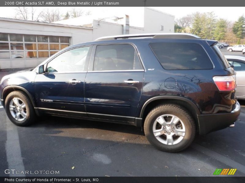 Deep Blue Metallic / Light Titanium 2008 GMC Acadia SLT AWD