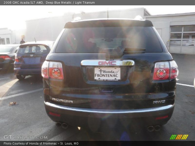 Deep Blue Metallic / Light Titanium 2008 GMC Acadia SLT AWD