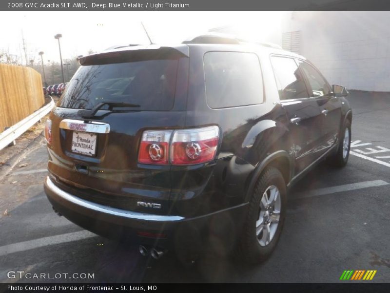 Deep Blue Metallic / Light Titanium 2008 GMC Acadia SLT AWD