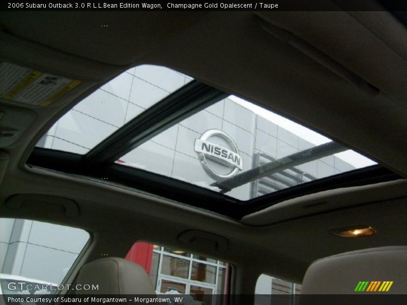 Sunroof of 2006 Outback 3.0 R L.L.Bean Edition Wagon