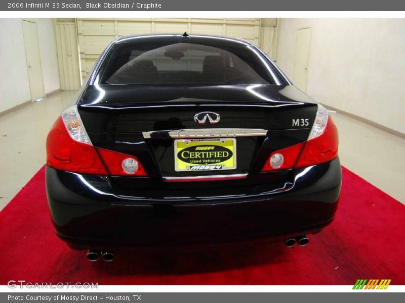 Black Obsidian / Graphite 2006 Infiniti M 35 Sedan
