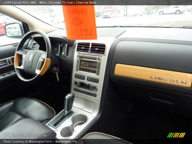 White Chocolate Tri Coat / Charcoal Black 2008 Lincoln MKX AWD
