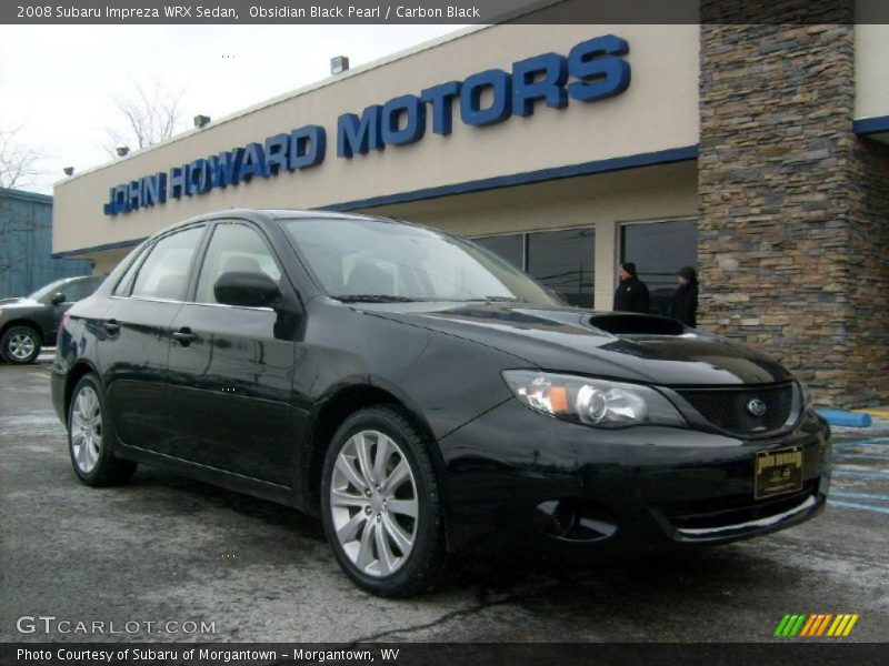 Obsidian Black Pearl / Carbon Black 2008 Subaru Impreza WRX Sedan