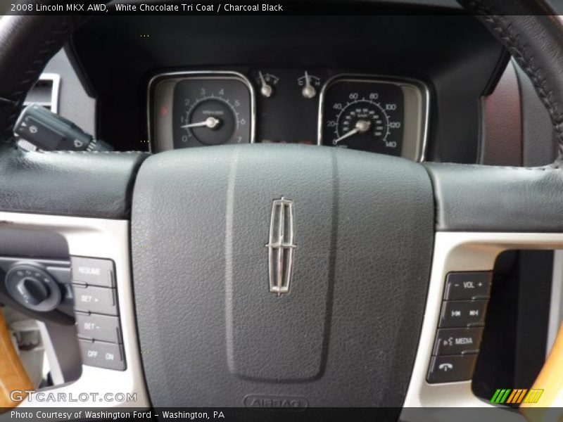 White Chocolate Tri Coat / Charcoal Black 2008 Lincoln MKX AWD