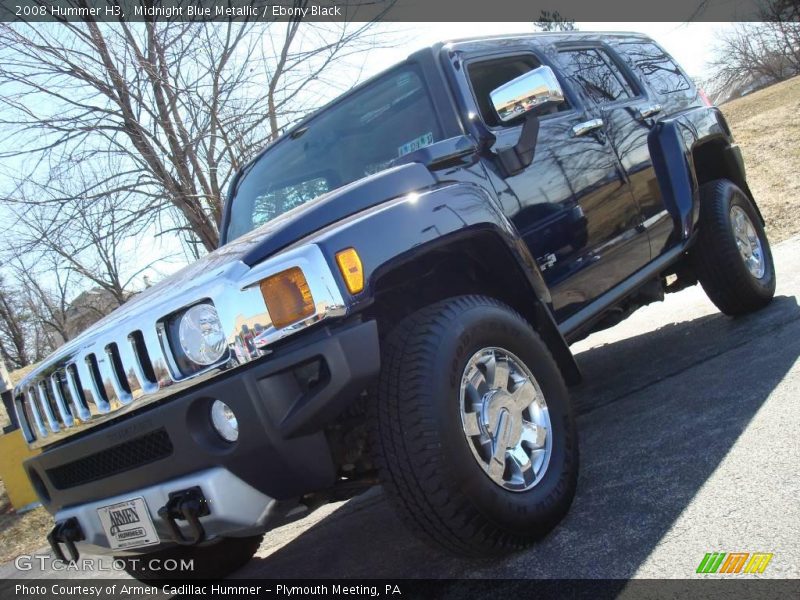 Midnight Blue Metallic / Ebony Black 2008 Hummer H3