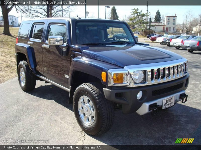 Midnight Blue Metallic / Ebony Black 2008 Hummer H3
