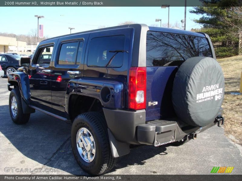 Midnight Blue Metallic / Ebony Black 2008 Hummer H3