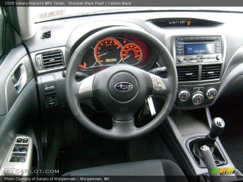  2008 Impreza WRX Sedan Carbon Black Interior