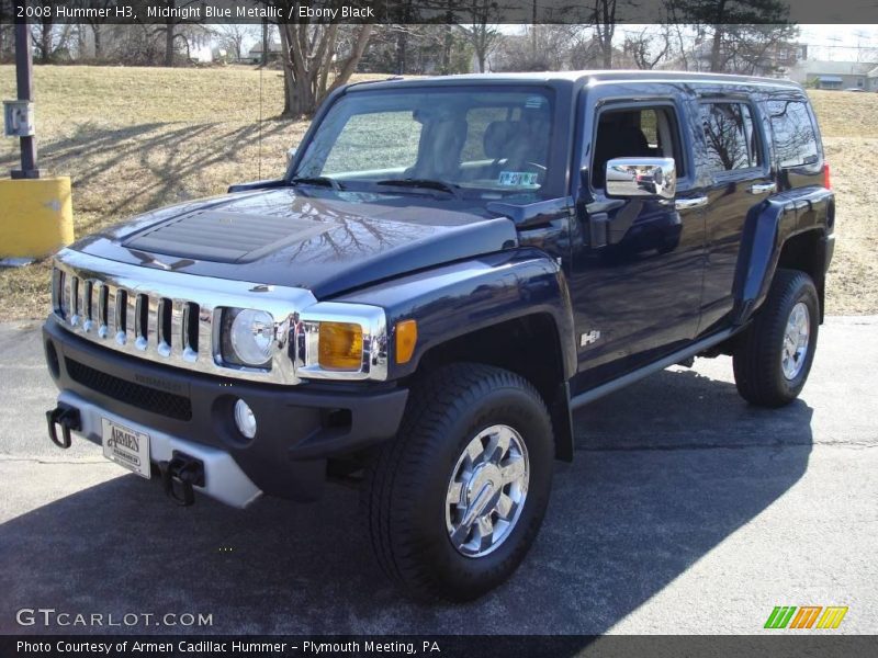Midnight Blue Metallic / Ebony Black 2008 Hummer H3