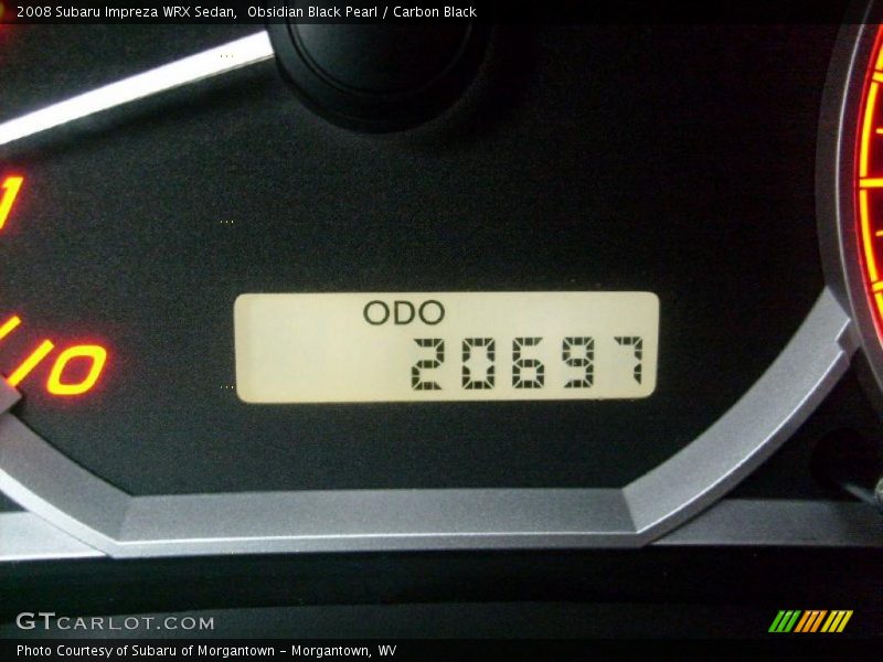 Obsidian Black Pearl / Carbon Black 2008 Subaru Impreza WRX Sedan