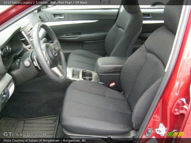Ruby Red Pearl / Off Black 2010 Subaru Legacy 2.5i Sedan