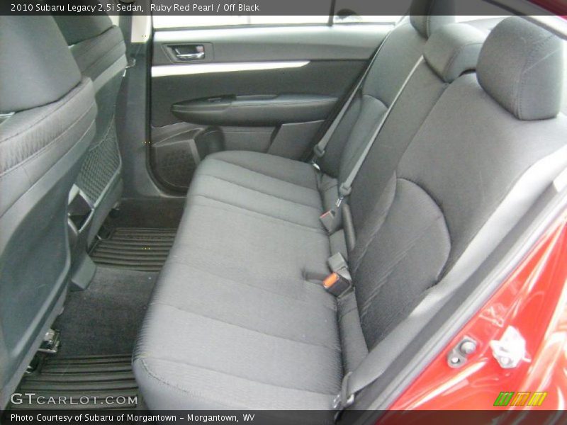 Ruby Red Pearl / Off Black 2010 Subaru Legacy 2.5i Sedan