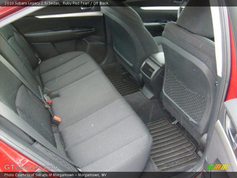 Ruby Red Pearl / Off Black 2010 Subaru Legacy 2.5i Sedan