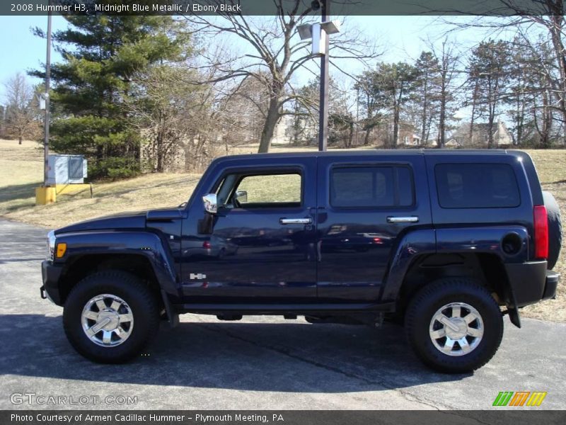 Midnight Blue Metallic / Ebony Black 2008 Hummer H3