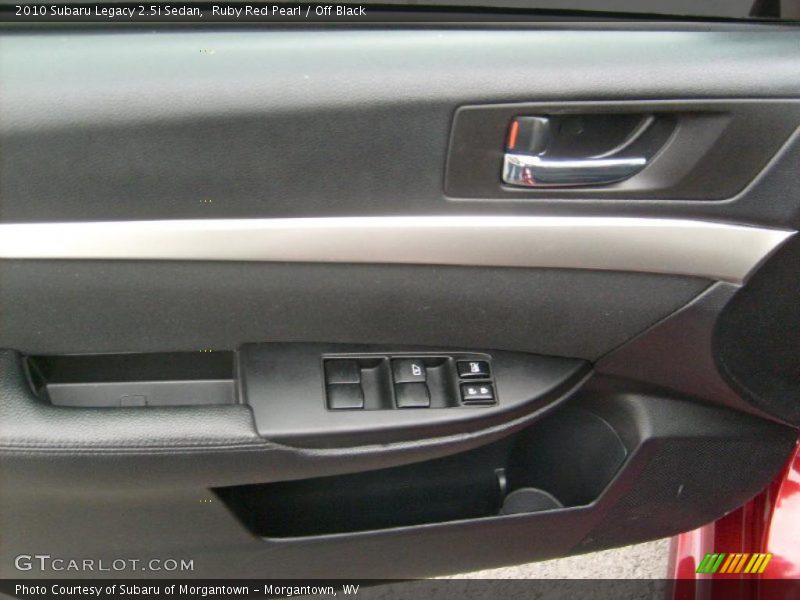 Ruby Red Pearl / Off Black 2010 Subaru Legacy 2.5i Sedan