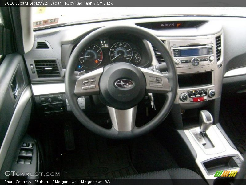 Ruby Red Pearl / Off Black 2010 Subaru Legacy 2.5i Sedan