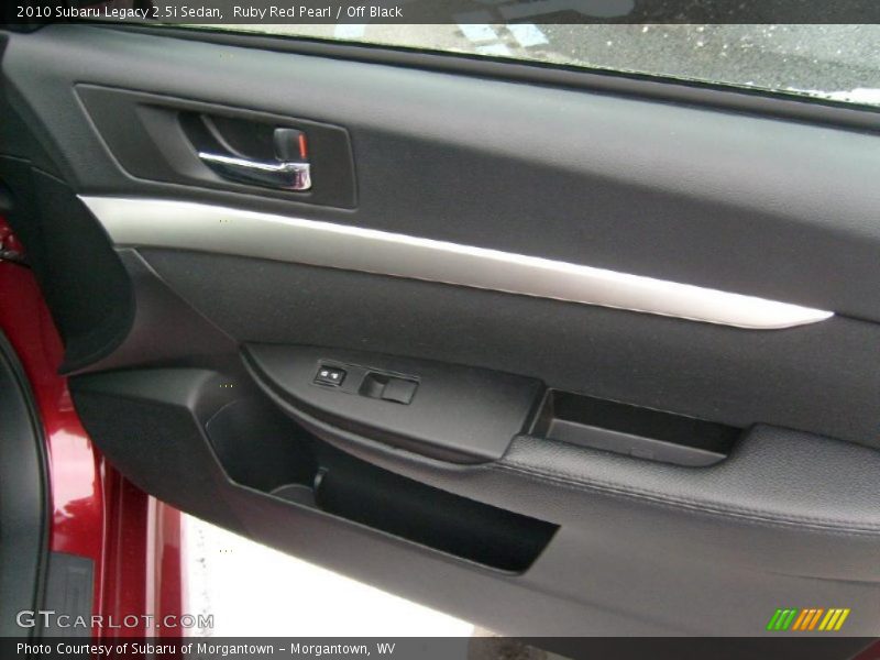 Ruby Red Pearl / Off Black 2010 Subaru Legacy 2.5i Sedan