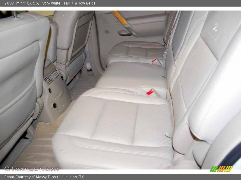 Ivory White Pearl / Willow Beige 2007 Infiniti QX 56