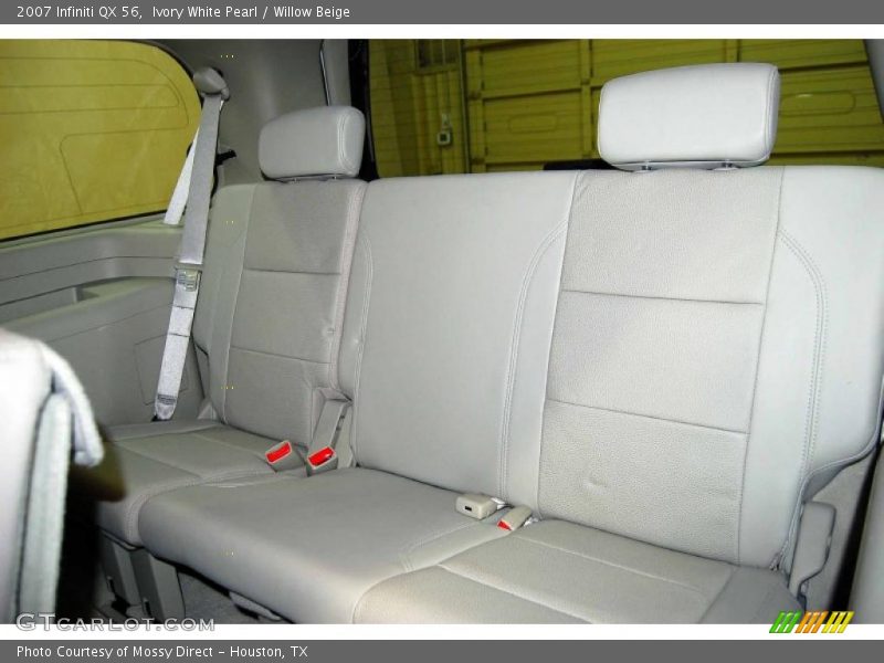 Ivory White Pearl / Willow Beige 2007 Infiniti QX 56