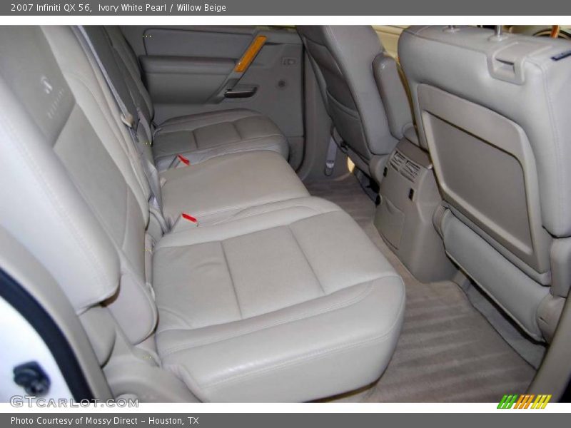 Ivory White Pearl / Willow Beige 2007 Infiniti QX 56