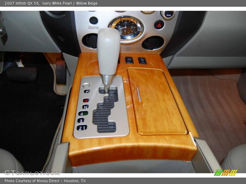 Ivory White Pearl / Willow Beige 2007 Infiniti QX 56