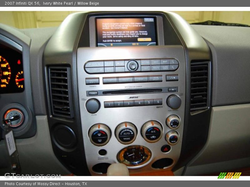 Ivory White Pearl / Willow Beige 2007 Infiniti QX 56