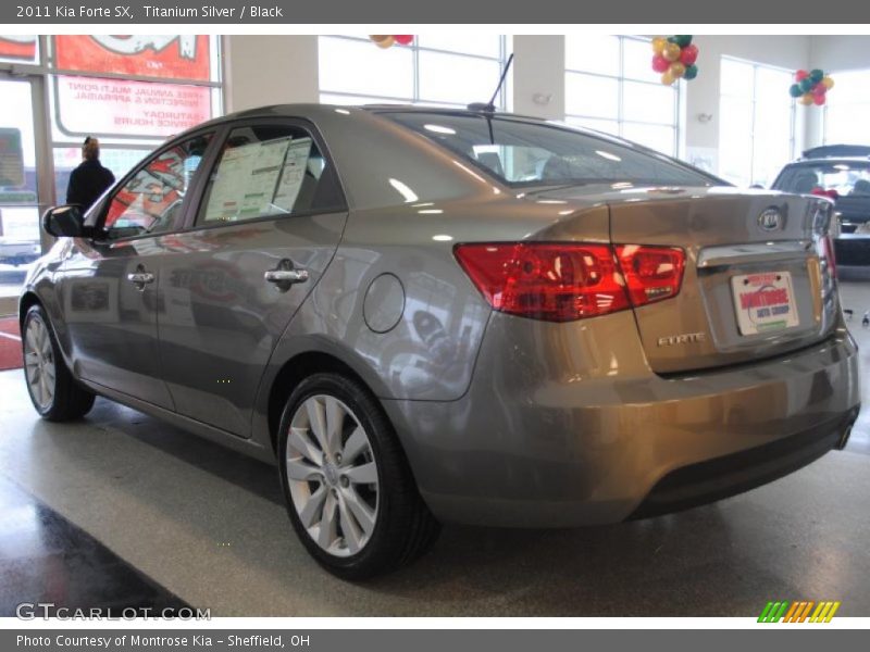 Titanium Silver / Black 2011 Kia Forte SX
