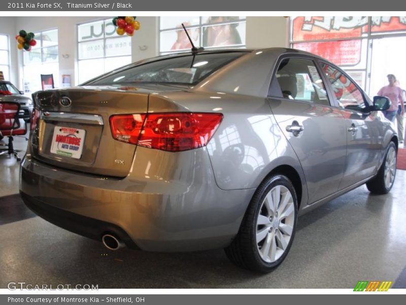 Titanium Silver / Black 2011 Kia Forte SX