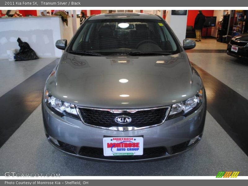 Titanium Silver / Black 2011 Kia Forte SX