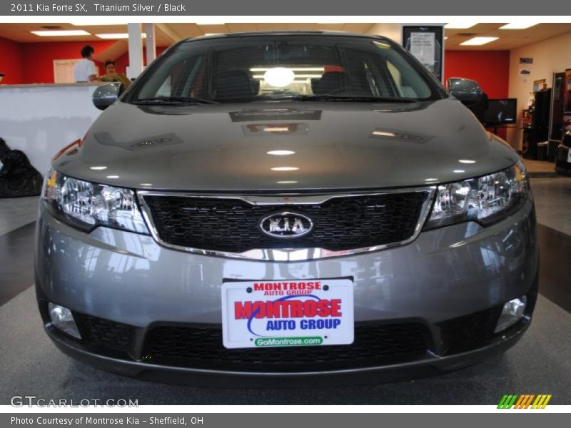 Titanium Silver / Black 2011 Kia Forte SX