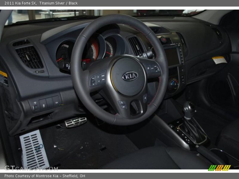 Titanium Silver / Black 2011 Kia Forte SX