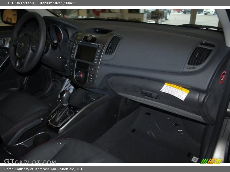 Titanium Silver / Black 2011 Kia Forte SX
