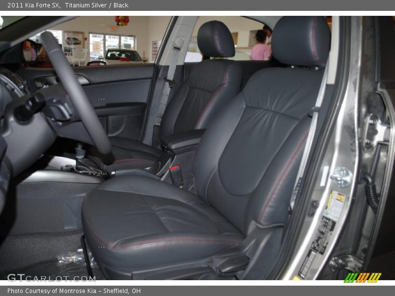 Titanium Silver / Black 2011 Kia Forte SX