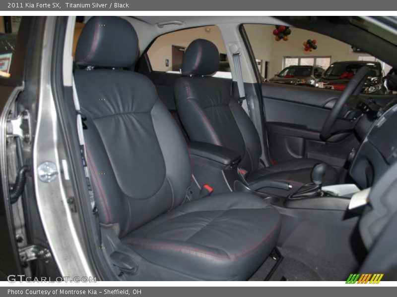 Titanium Silver / Black 2011 Kia Forte SX