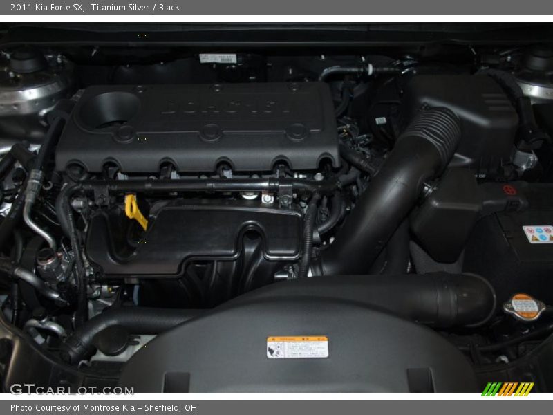 Titanium Silver / Black 2011 Kia Forte SX