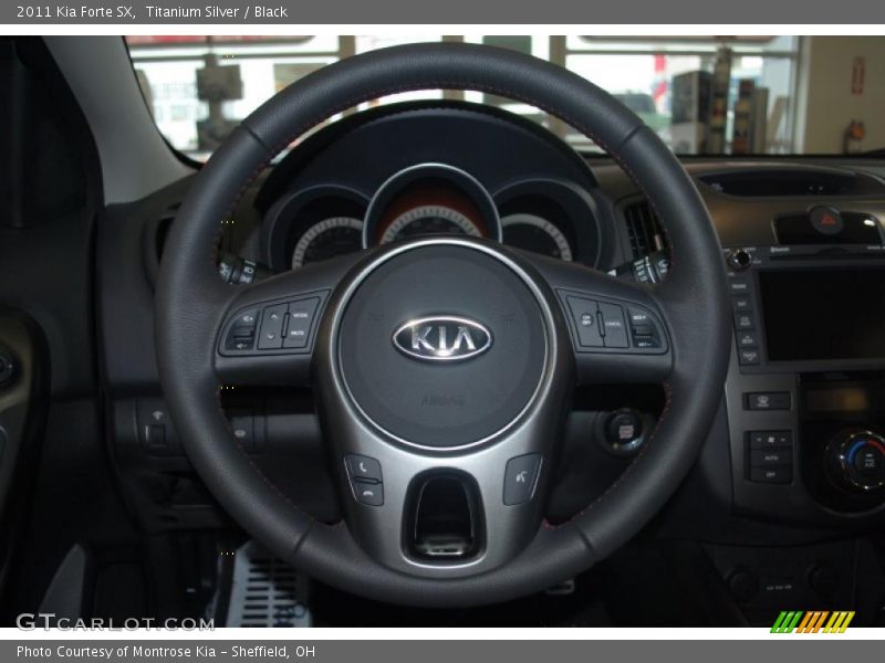 Titanium Silver / Black 2011 Kia Forte SX