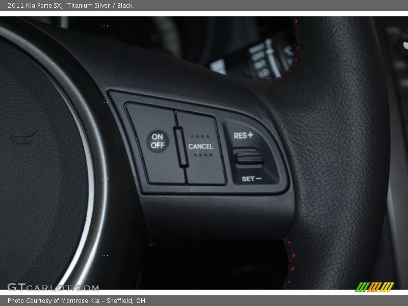 Titanium Silver / Black 2011 Kia Forte SX