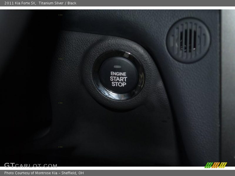 Titanium Silver / Black 2011 Kia Forte SX