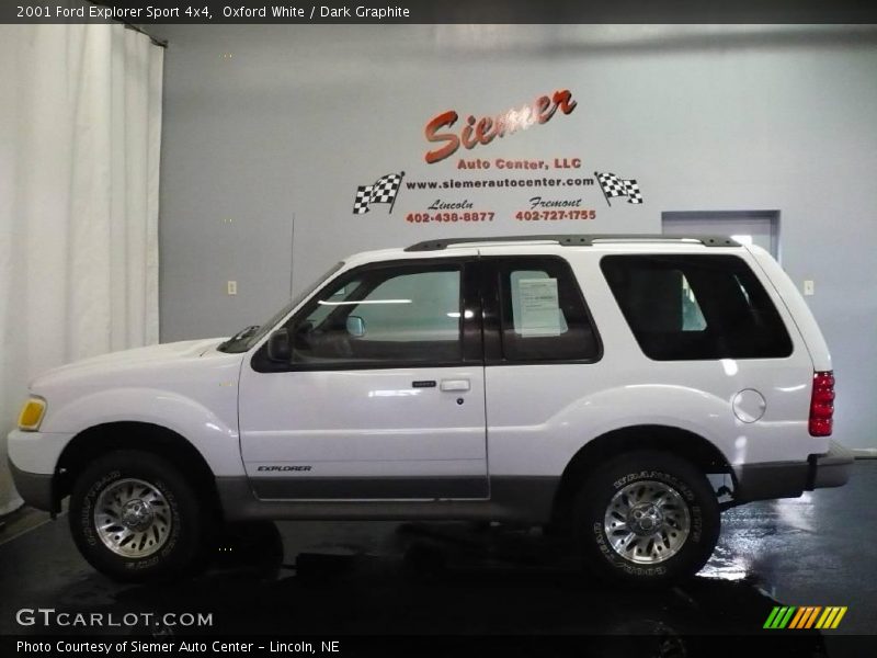 Oxford White / Dark Graphite 2001 Ford Explorer Sport 4x4