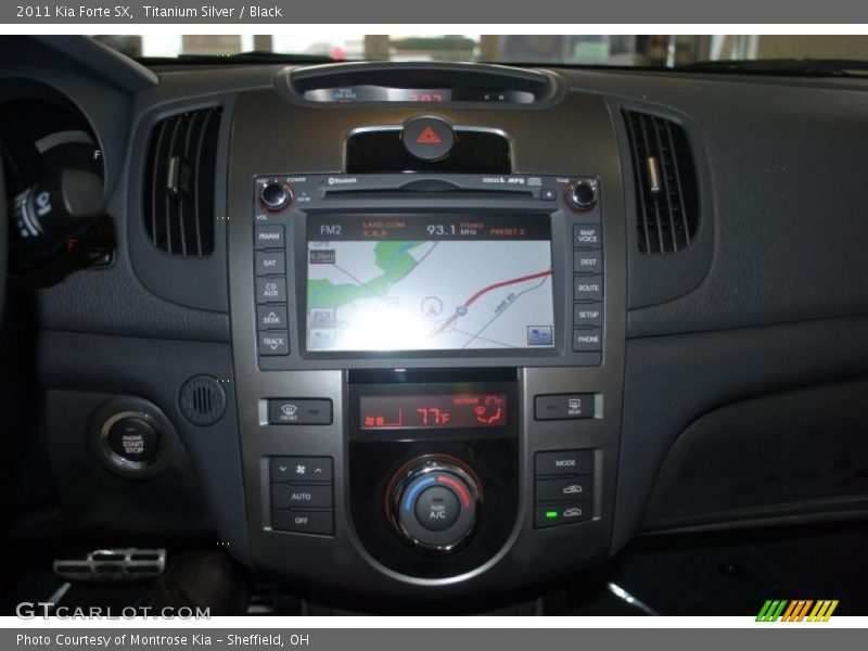 Titanium Silver / Black 2011 Kia Forte SX