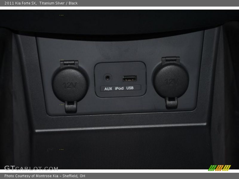 Titanium Silver / Black 2011 Kia Forte SX