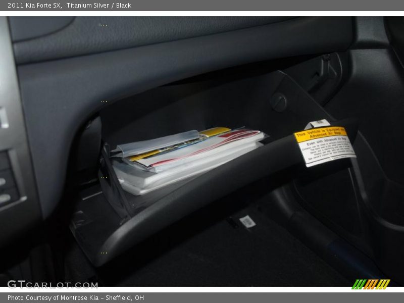 Titanium Silver / Black 2011 Kia Forte SX