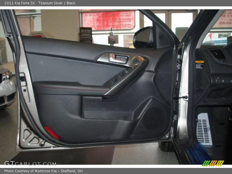 Titanium Silver / Black 2011 Kia Forte SX